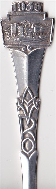 Suikerlepel AVRO 1936., Ophalen of Verzenden, Zo goed als nieuw, Porselein, Bestek