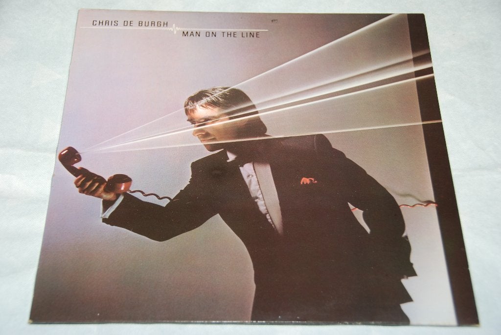 Chris De Burgh – Man On The Line LP Vinyl, Gebruikt, 1980 - 1989, 12 inch, Fotohoes