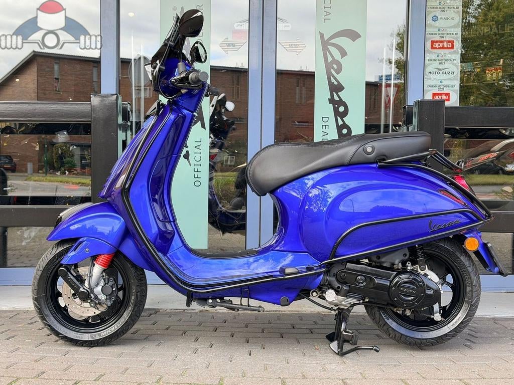 Custom Vespa Sprint Candy Blue 45km 11017KM (2021), Ophalen, Overige modellen, Maximaal 45 km/u, Onbekend
