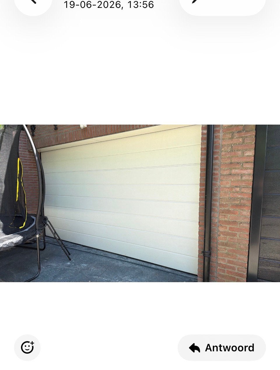 Roldeur panelen zeer goede staat garagedeur, Ophalen of Verzenden