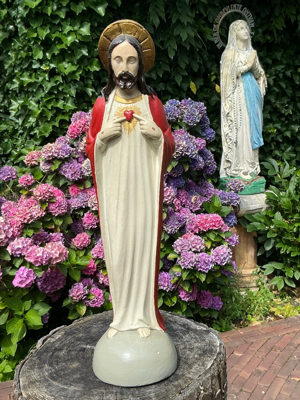 Heiligenbeeld ❤️ Jezus heilig hart, Antiek en Kunst, Ophalen of Verzenden