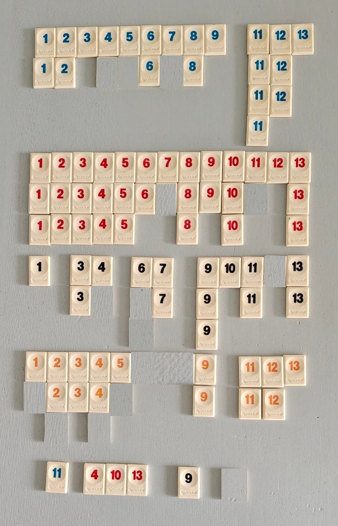 STENEN van Rummikub - nr 290 (Kleine steen - Recht Logo), Verzenden, Zo goed als nieuw