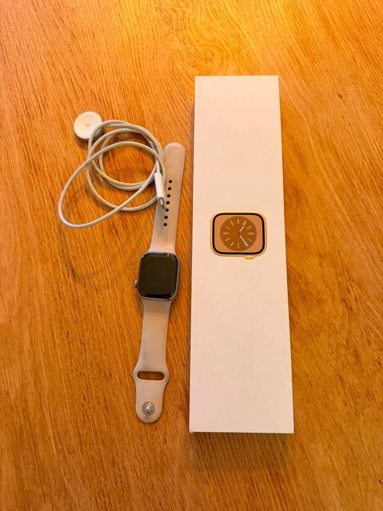 Apple watch 8 Gold 41mm, Apple Watch ⌚️, Zwart, IOS, Ophalen of Verzenden