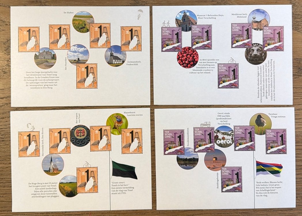 * postzegels pf.Mooi Nederland.Allerlei Waddeneilanden. 2019, Postzegels en Munten, Ophalen of Verzenden, Na 1940, Postfris
