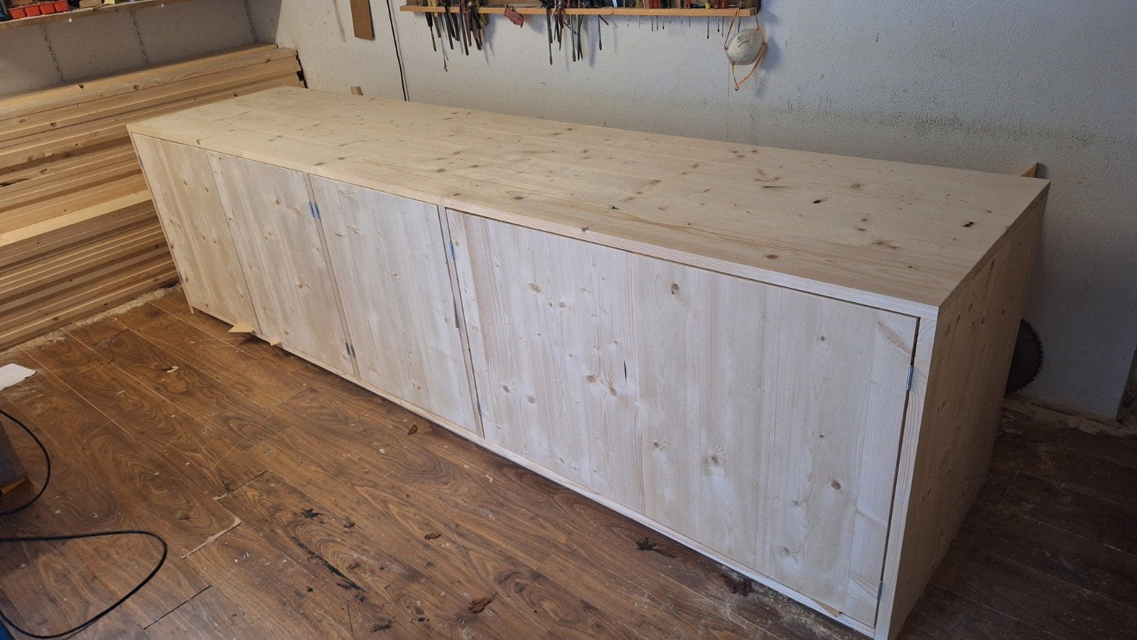 keukenblok van terug gedroogd en geschaafd hout, Huis en Inrichting, Ophalen of Verzenden, Nieuw