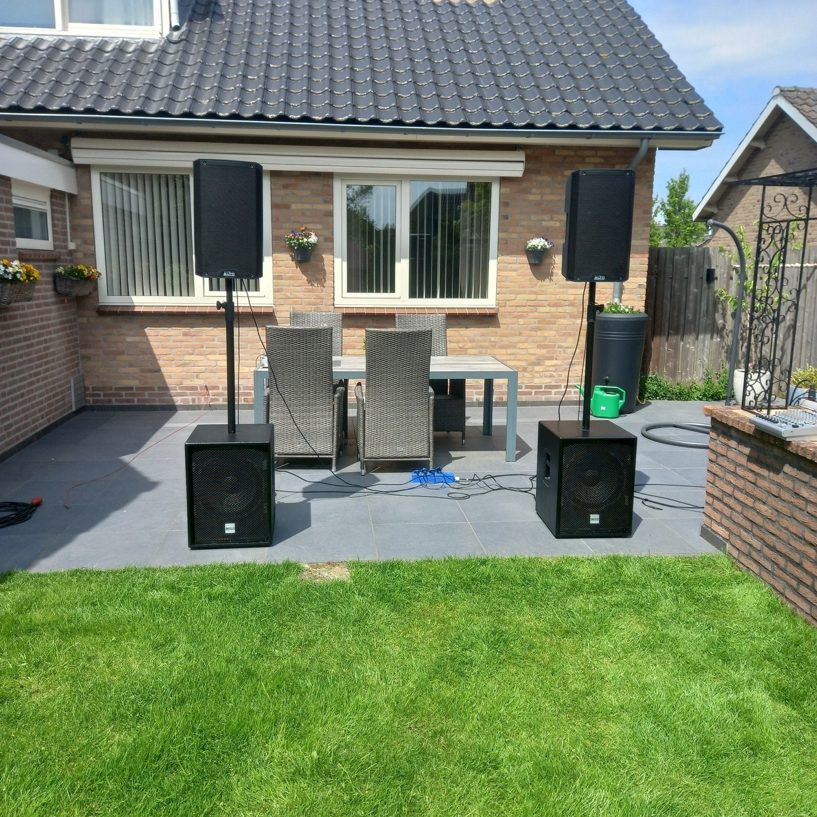 Pa set,geluidset,alto pro,alto speakers, Ophalen, 120 watt of meer, Subwoofer, Overige merken