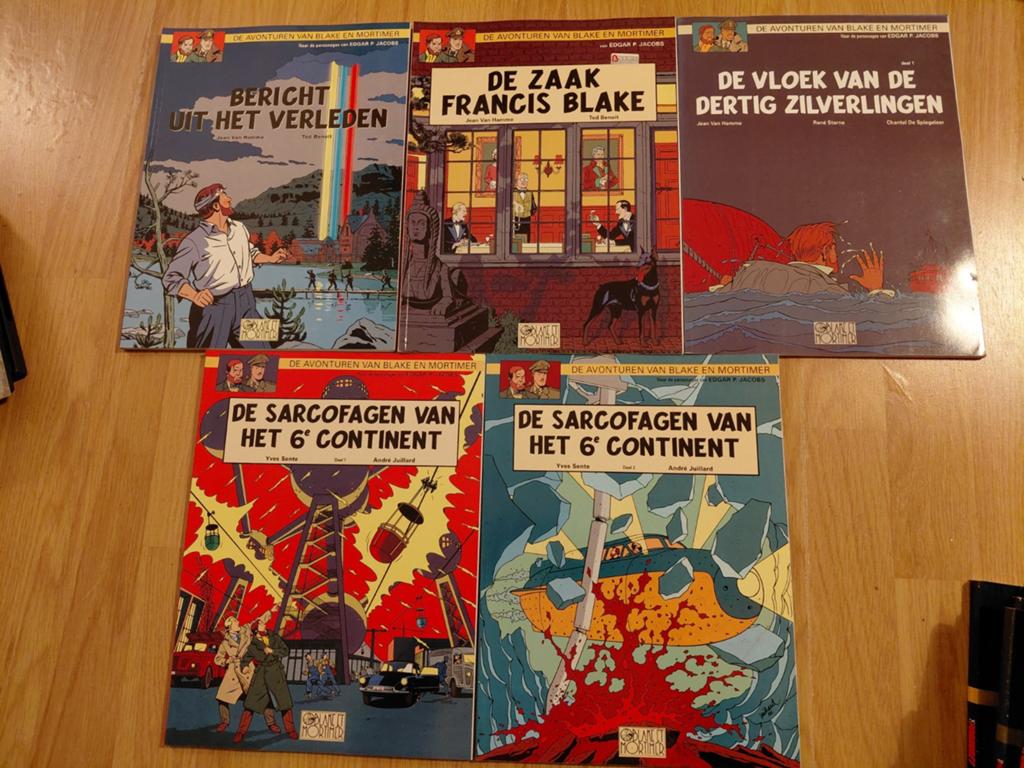 Blake + Mortimer eerste druk zgan Hamme Benoit Jacobs, Boeken, Strips | Comics, Meerdere comics, Ophalen of Verzenden, Zo goed als nieuw