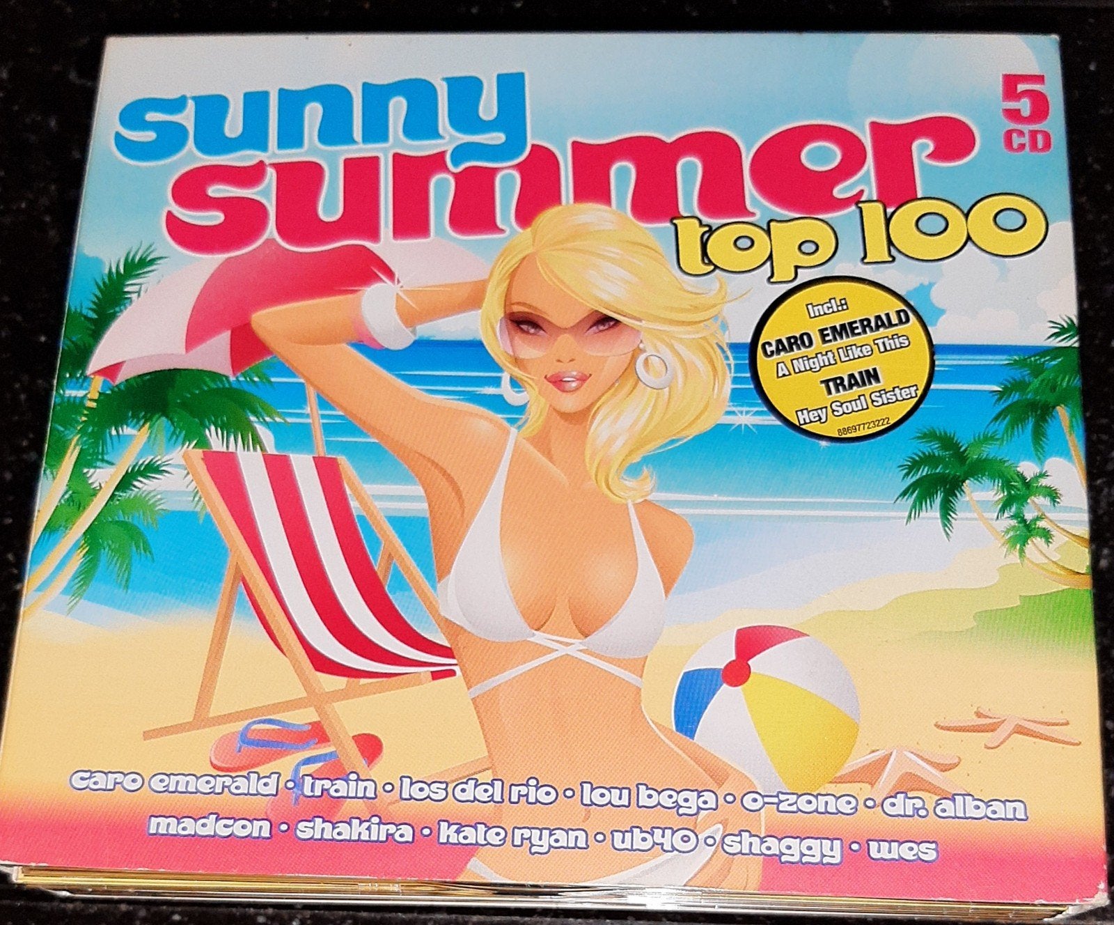 Sunny summer top 100 5cdbox, Boxset, Digipak, Ophalen of Verzenden, Zo goed als nieuw