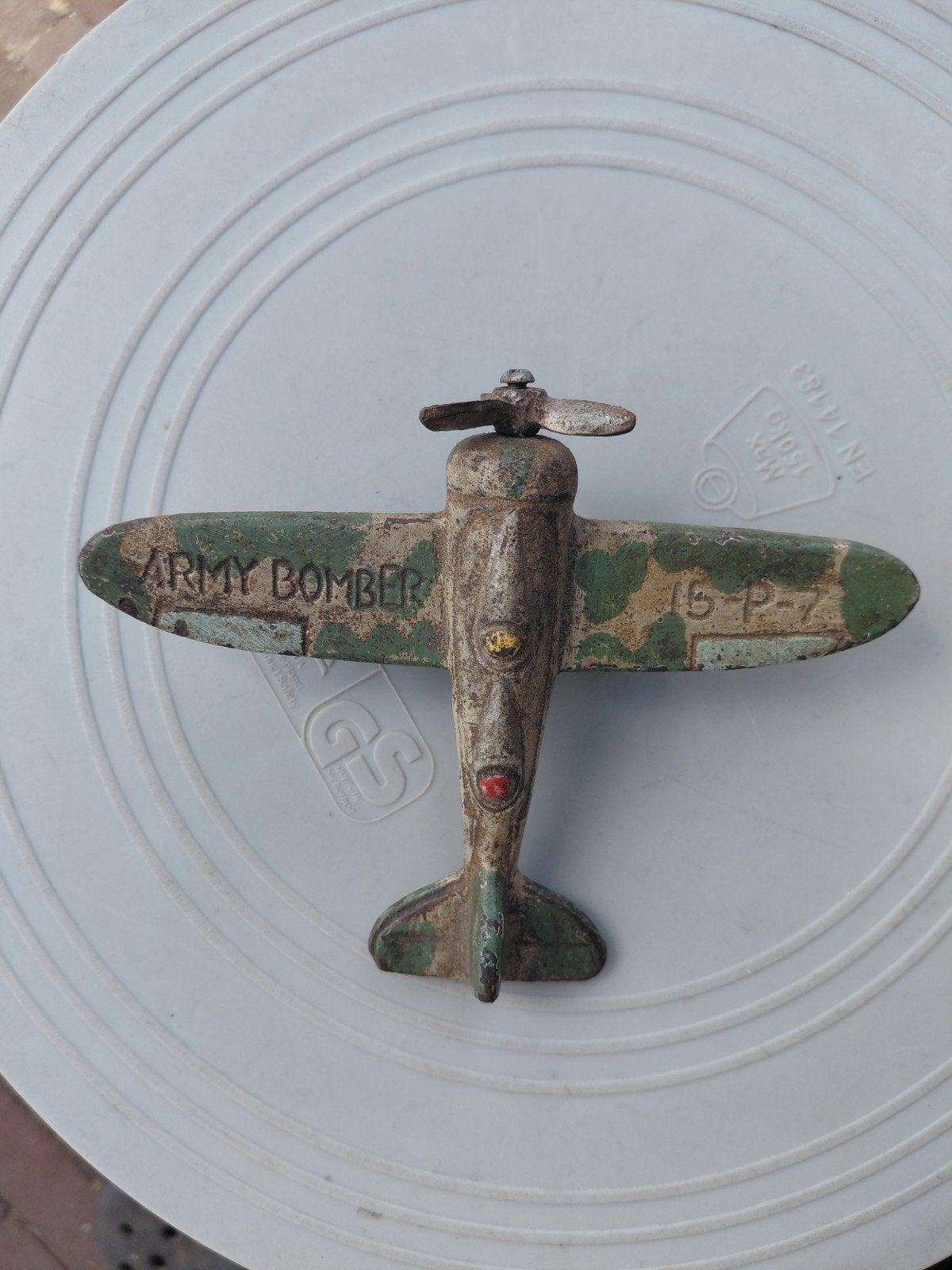 Vintage  Speelgoed Vliegtuig "Army Bomber", Ophalen of Verzenden
