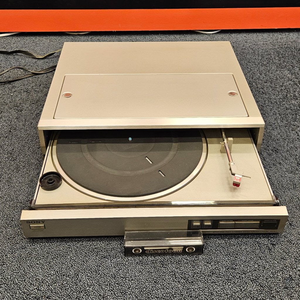 Sony PS-FL1 Vintage Platenspeler in Nette Staat, Audio, Tv en Foto, Platenspelers, Sony, Zo goed als nieuw, Support@sony.com, 1-7-1 Konan, Minato-ku
Tokyo 108-0075
Japan