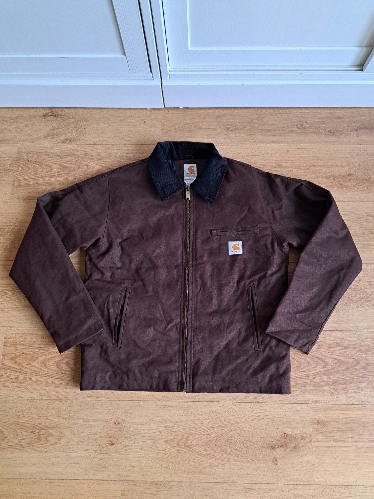 Carhartt jacket Detroit bruin L, Kleding | Heren, Maat 52/54 (L), Bruin, Verzenden, Carhartt