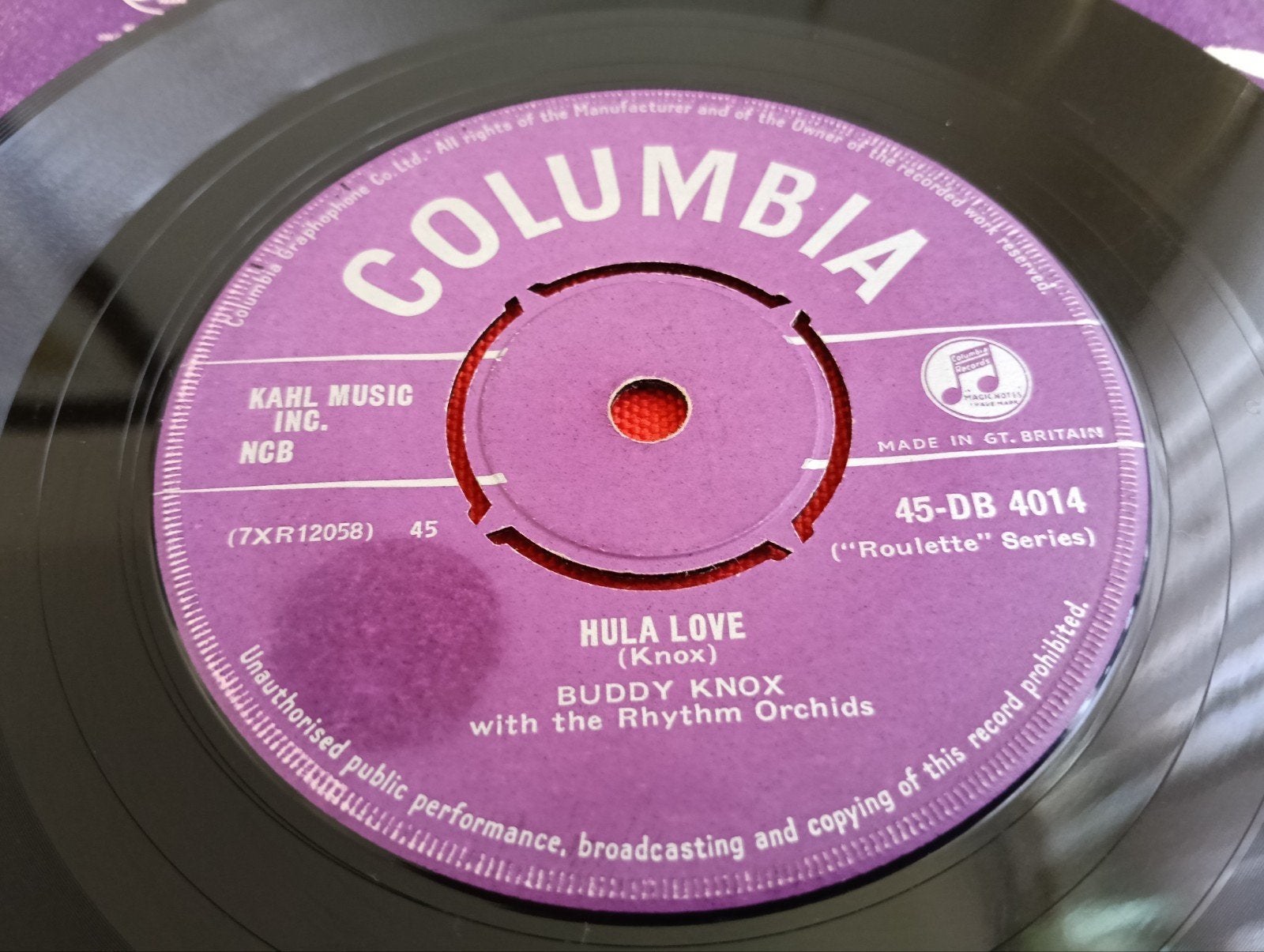 BUDDY KNOX & ORCHIDS 1957 COLUMBIA LABEL ROCKABILLY, Verzenden, Zo goed als nieuw, Pop, EP