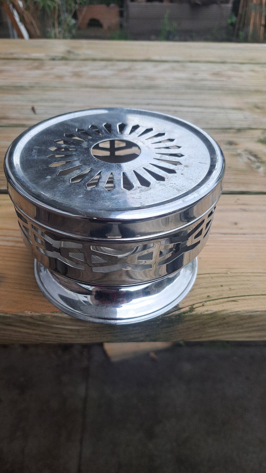 Bredemeijer Theepot/fluitketel onderzetter, Gebruikt, Zilver, Metaal, Ophalen