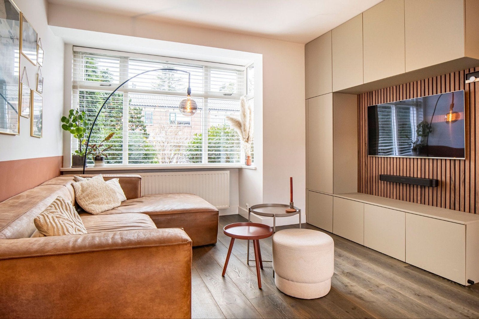 Op maat gemaakte tv-kast/wandmeubel 208x50x258 mdf, Ophalen
