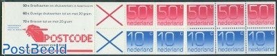 Kavel 373 Nederland blokje 5 x 50 en 5 x 10 cent, Ophalen of Verzenden, Na 1940, Postfris