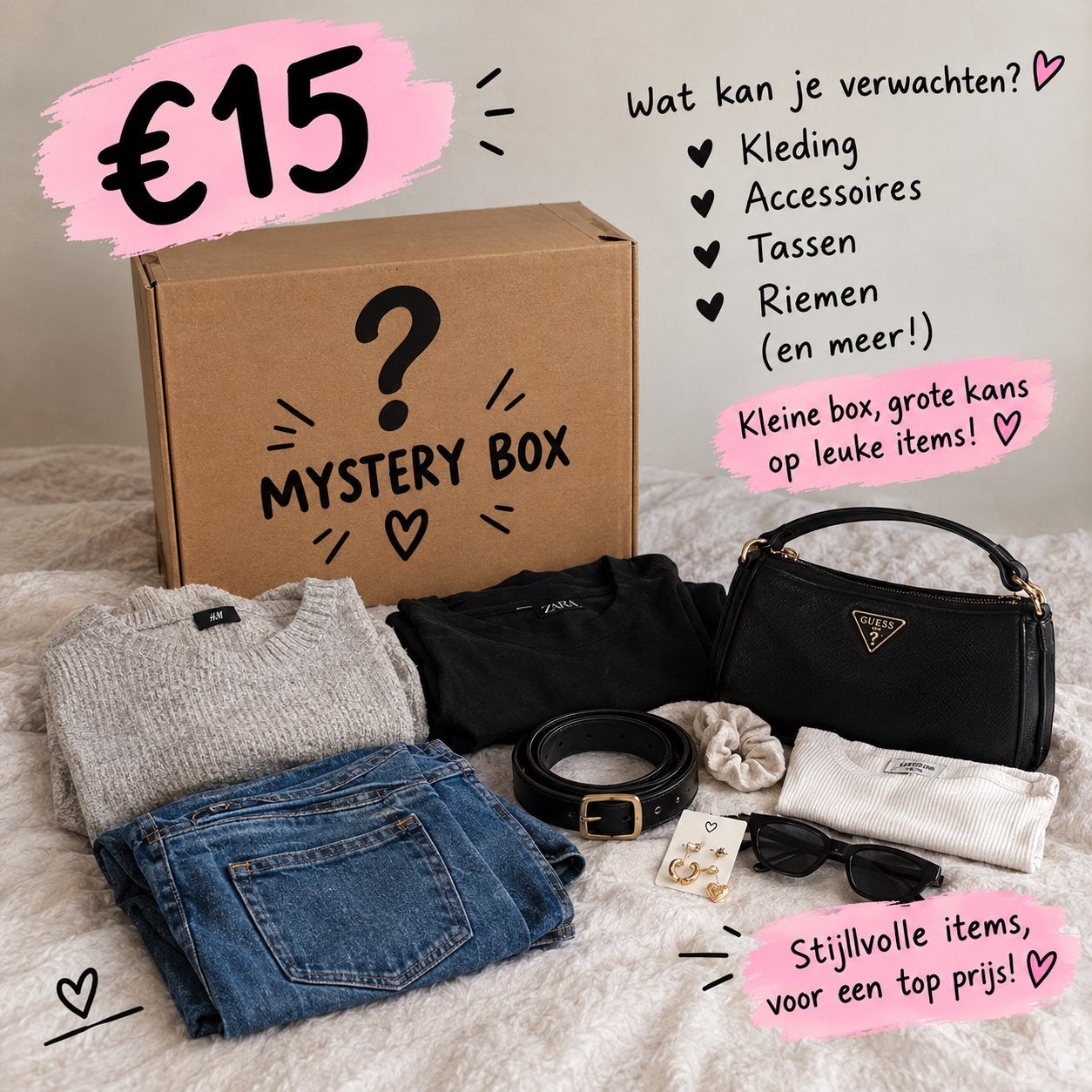 Mystery box dames, Verzenden, Zo goed als nieuw