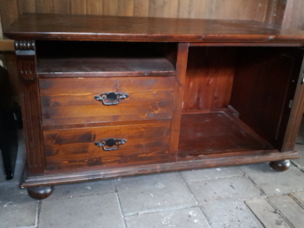 Tv-kast, dressoir, stereomeubel, vintage, Ophalen, Gebruikt, 100 tot 150 cm, Klassiek