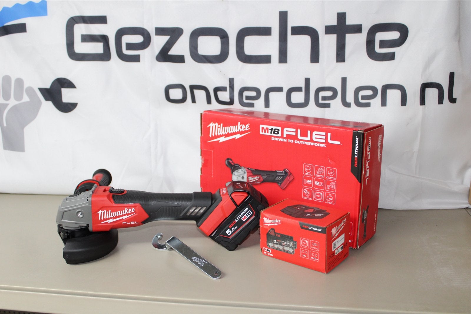 Milwaukee Slijpmachine 125 MM M18 FSAG125X-0 incl. Accu 5.0, Haakse handslijpmachine, Nieuw, Ophalen of Verzenden, Milwaukee