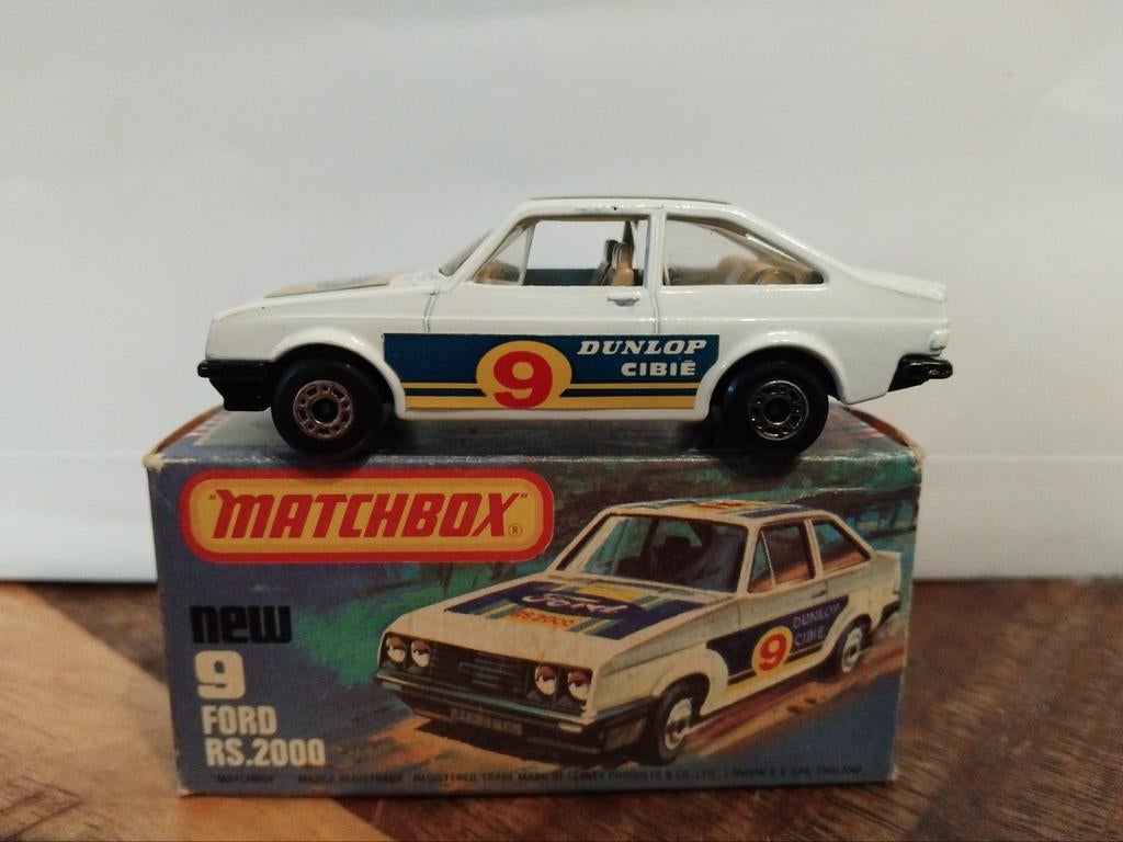 Matchbox #9 Ford Escort RS 200 1977 Rally 3INCH, Hobby en Vrije tijd, Ophalen of Verzenden, Zo goed als nieuw, Auto