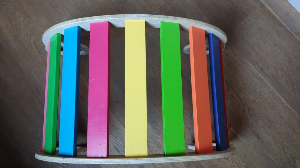 Leer & Speel Regenboog Balance Board Schommelstoel Klimrek, Ophalen, Nieuw, Jongen of Meisje