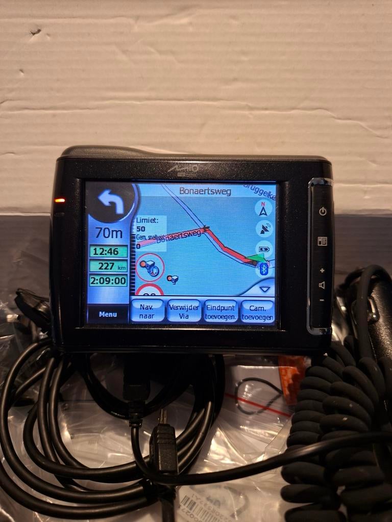 Mio DigiWalker C710 Navigatiesysteem met accessoires, Ophalen of Verzenden, Gebruikt
