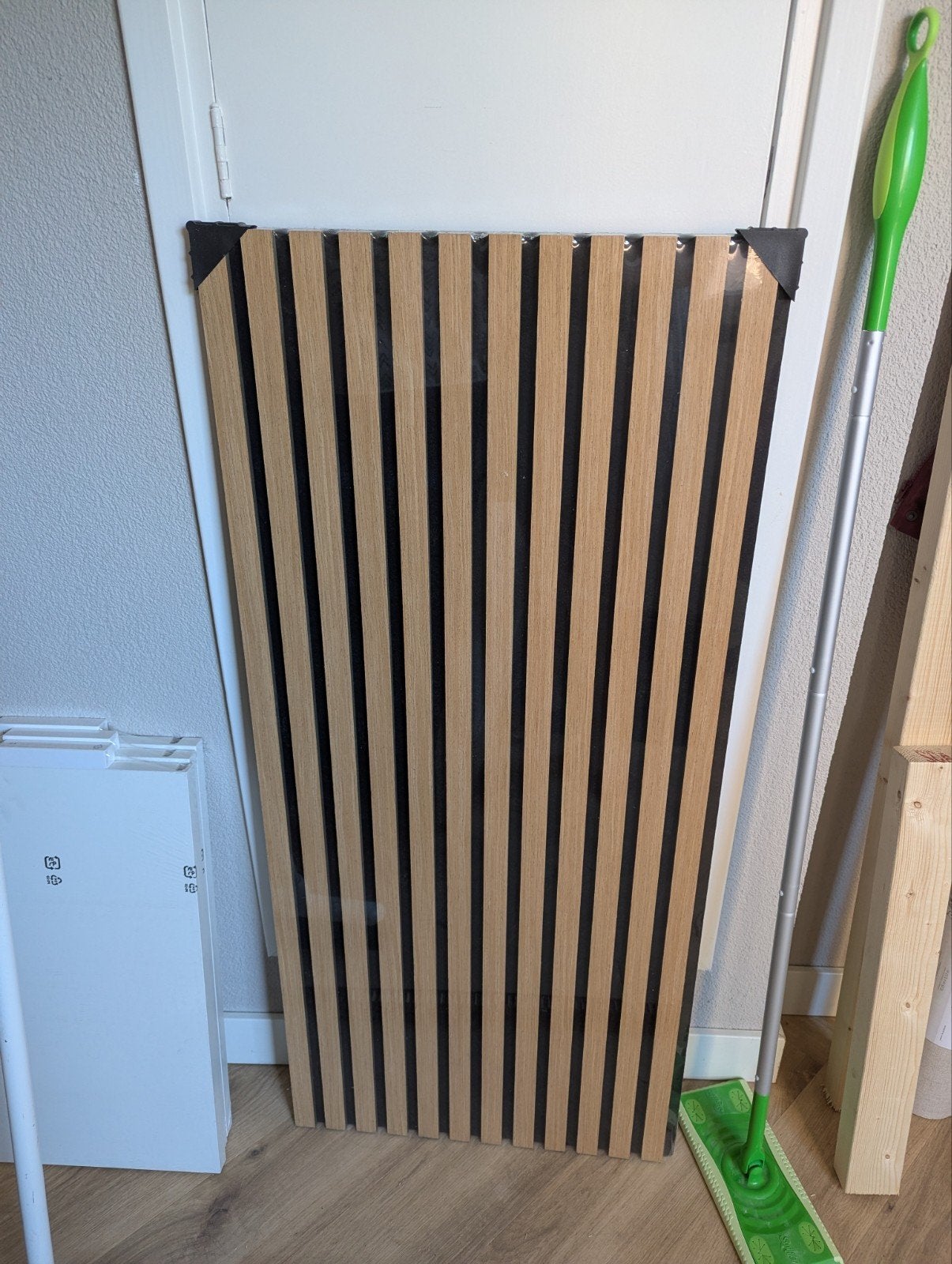Lattenwand 110x50x1.8 - Houten wandpaneel, Ophalen, Hout, Nieuw, Bruin