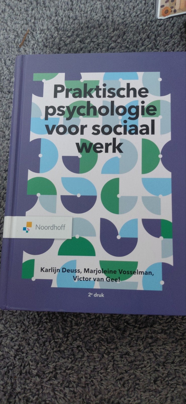 Victor van Geel - Praktische psychologie voor sociaal werk, Victor van Geel; Karlijn Deuss; Marjoleine Vosselman, Ophalen of Verzenden