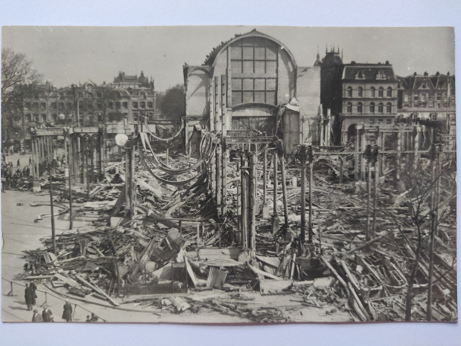 g6 Amsterdam Fotokaart Brand 1929, Verzamelen, Ophalen of Verzenden, 1920 tot 1940, Noord-Holland