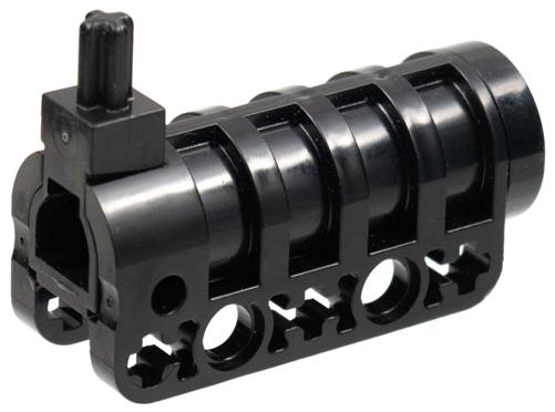Lego Black Projectile Launcher, Cannon, Round Bottom with, Gebruikt, Overige thema's, Lego, Ophalen of Verzenden