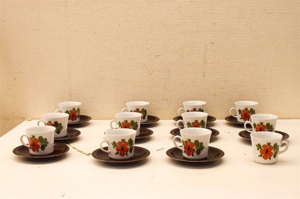 31 delige Bavaria Schuman porseleinen koffie servies 44637, Gebruikt, Ophalen of Verzenden, Bord(en), Overige stijlen