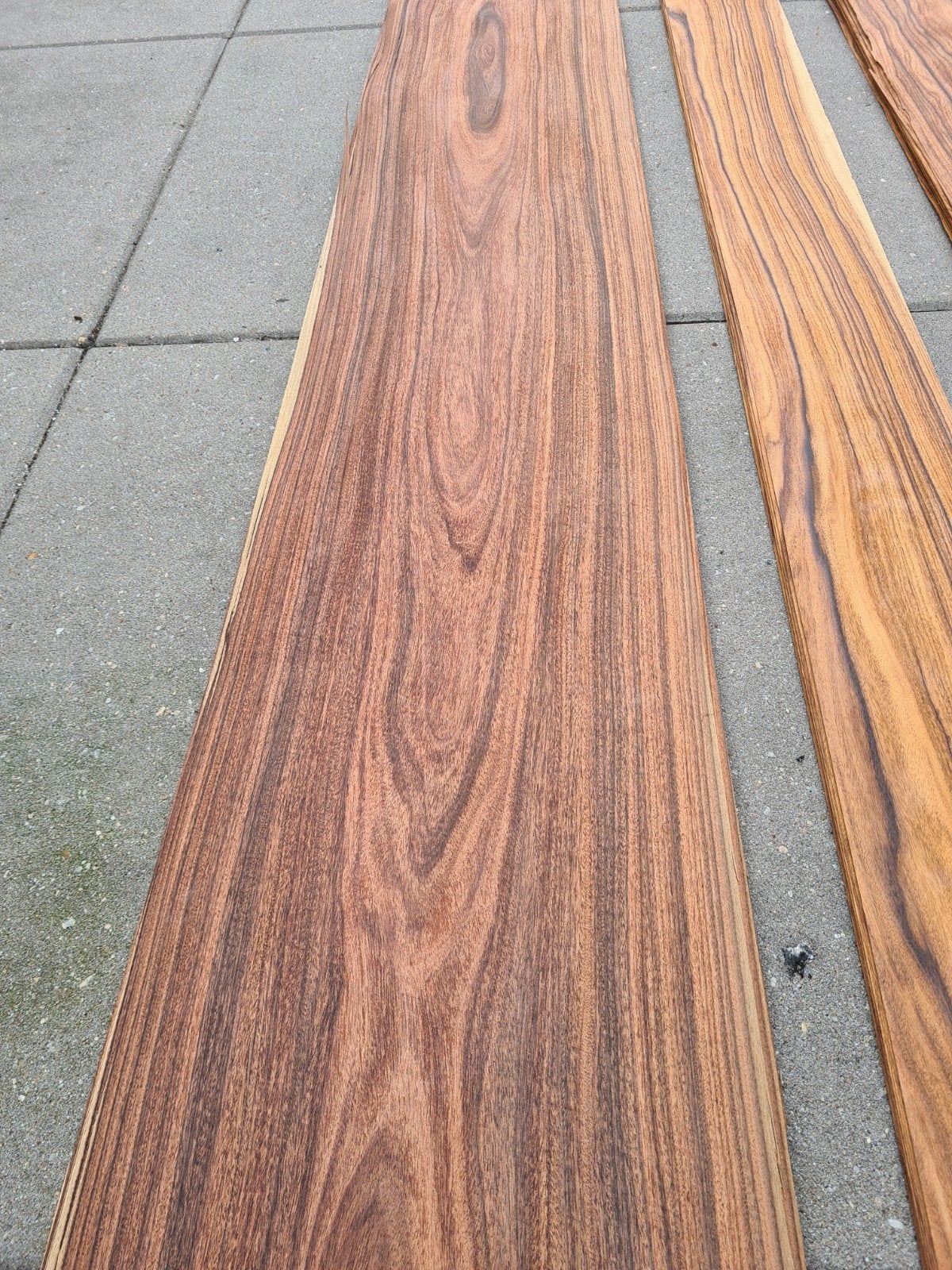 Santos palissander hout fineer 290 x 26 cm, Ophalen of Verzenden, Hout