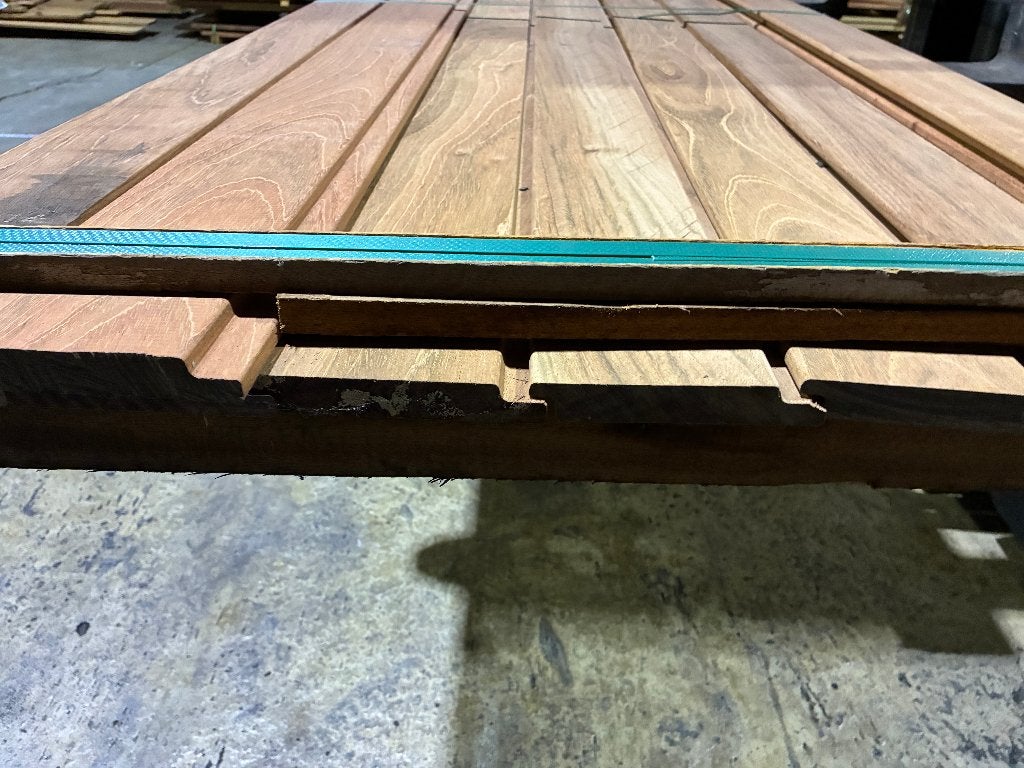 Planken-rabatdelen-schutting-Hardhout/Jatoba 25x127mm, Ophalen, Planken, Nieuw, Hardhout