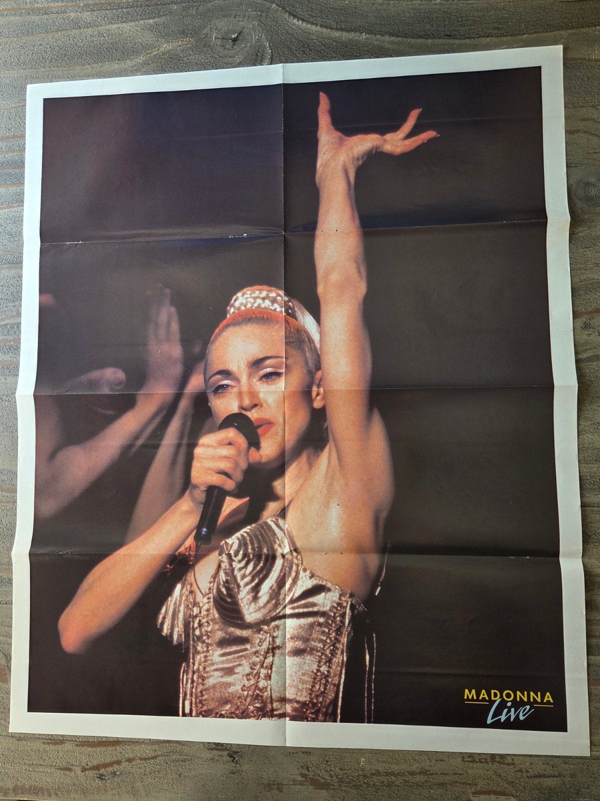 Live Poster van zangeres Madonna, Verzamelen, Posters, Ophalen of Verzenden, Zo goed als nieuw, A1 t/m A3, Muziek