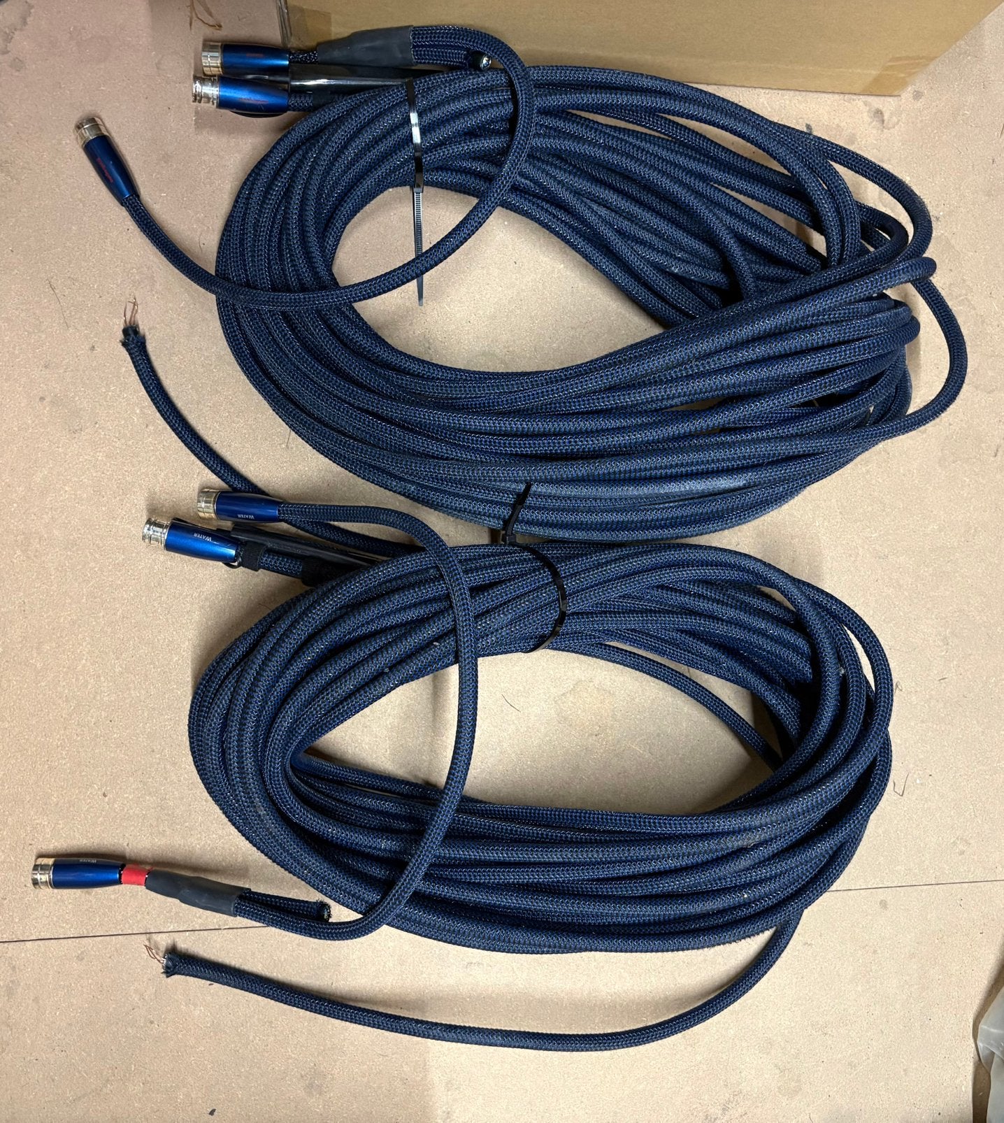Audioquest Water XLR kabel 2 x 20 m, Ophalen of Verzenden, Gebruikt, 10 meter of meer, Interlink-kabel