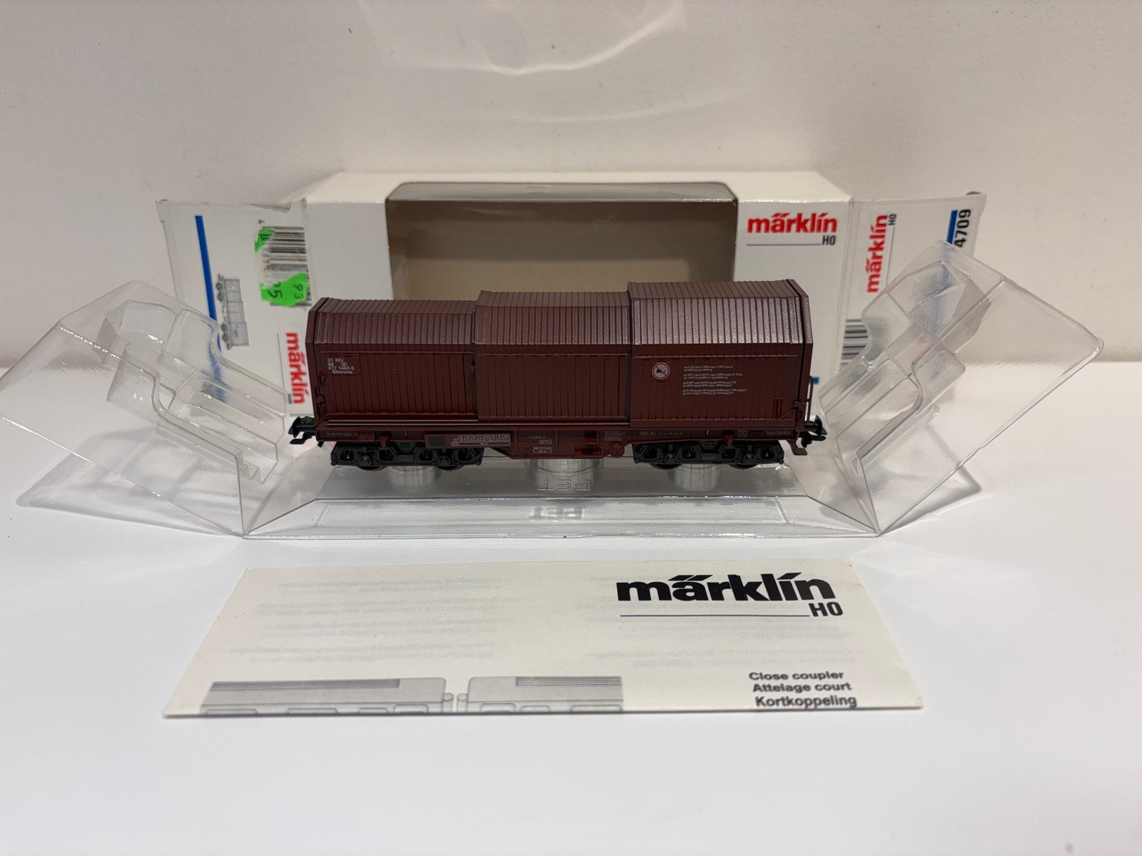 Marklin H0 4709 Schuifwandwagen met staalrollen SNCB NMBS, Hobby en Vrije tijd, Modeltreinen | H0, Wisselstroom, Verzenden, Wagon