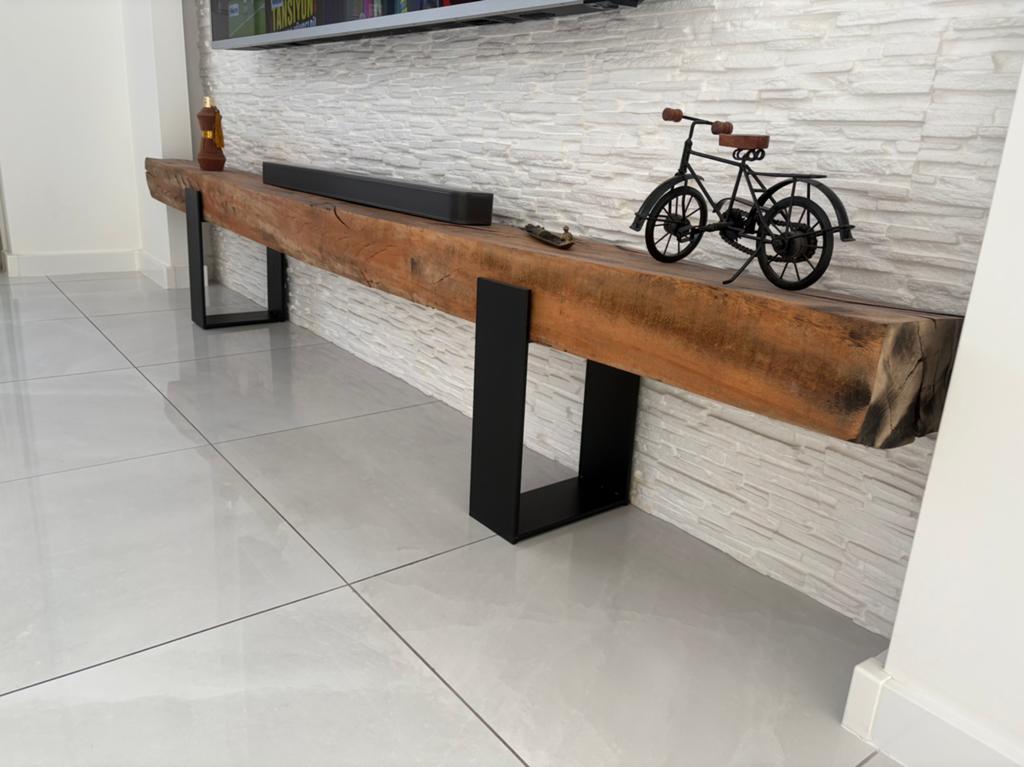 Teakhout tv kast, zitbank, Ophalen, Teakhout, Zo goed als nieuw, 200 cm of meer