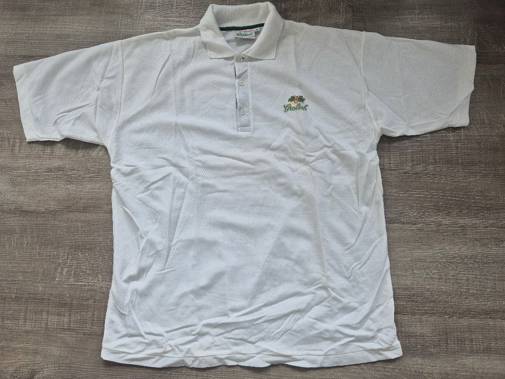 Te koop: wit Grolsch polo shirt maat XL, Verzamelen, Ophalen of Verzenden, Zo goed als nieuw, Overige typen, Grolsch