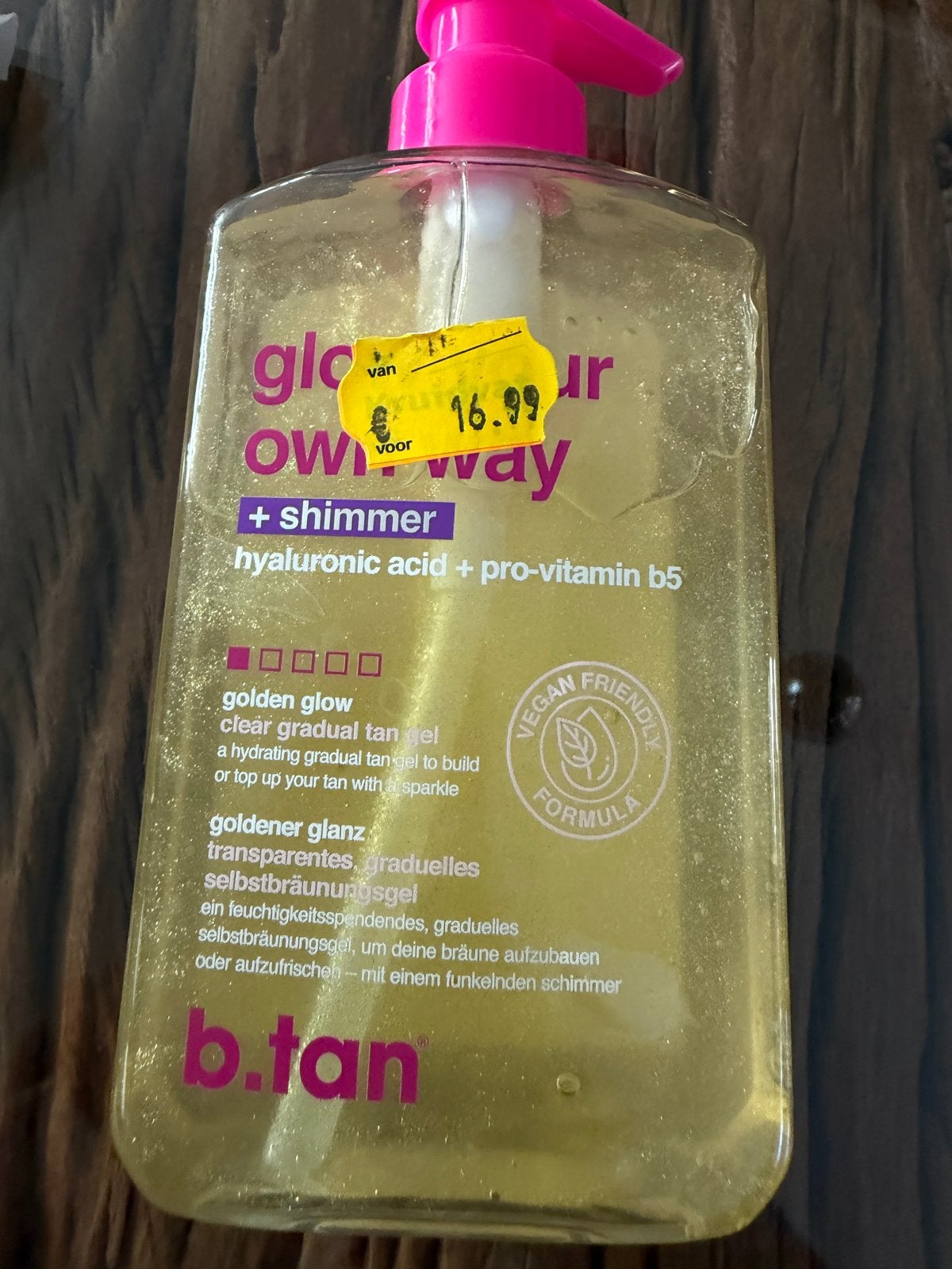 Zelfbruiner met glitter - b.tan glow your own way, Ophalen of Verzenden, Nieuw, Overige typen