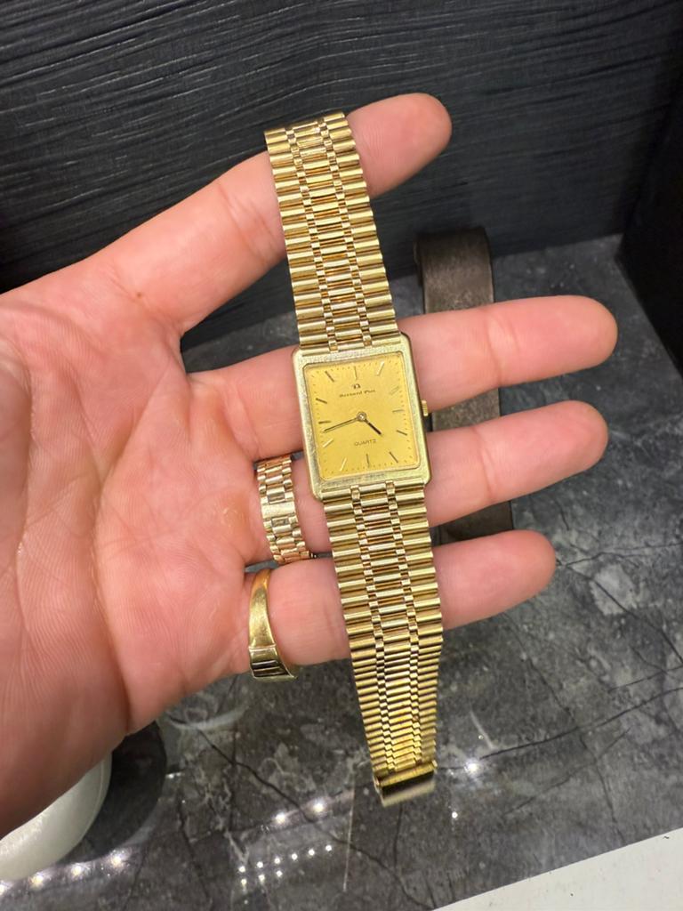 Prachtig 14k gouden Bernard & Piot horloge, 59 gram, Ophalen of Verzenden, Zo goed als nieuw, Goud