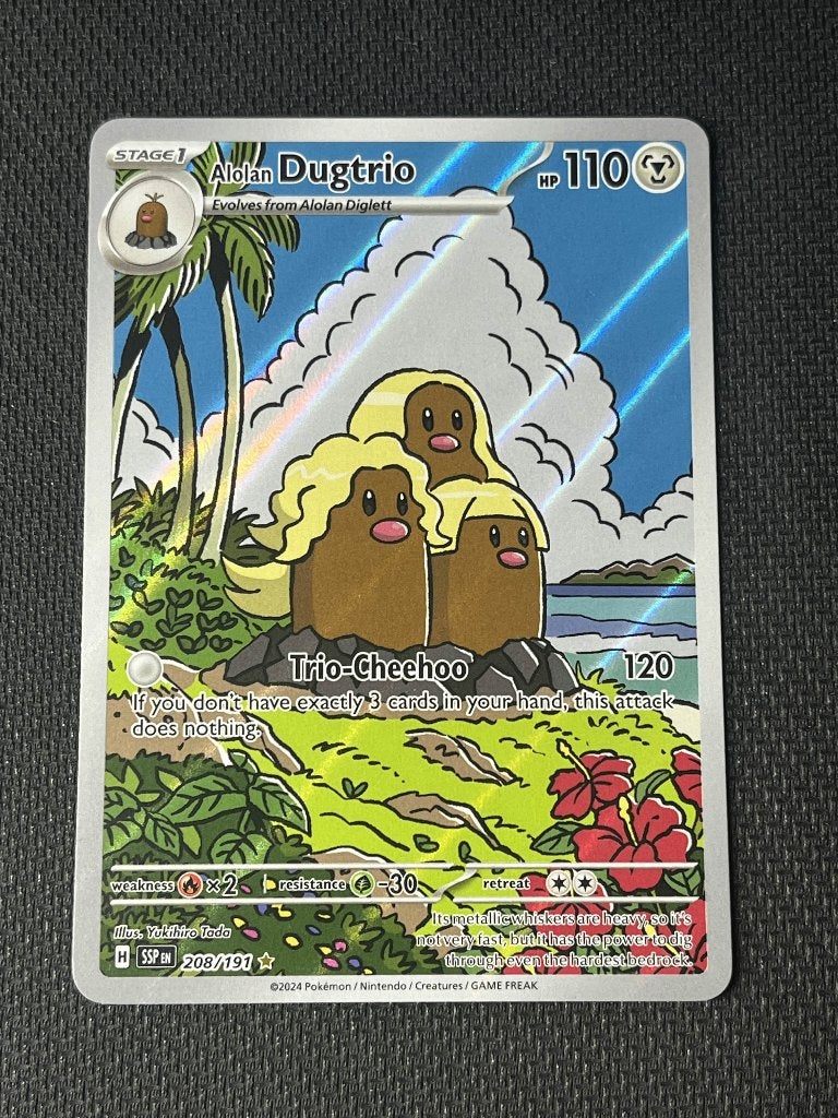 Alolan Dugtrio (SSP 208), Ophalen of Verzenden, Nieuw, Losse kaart, Foil