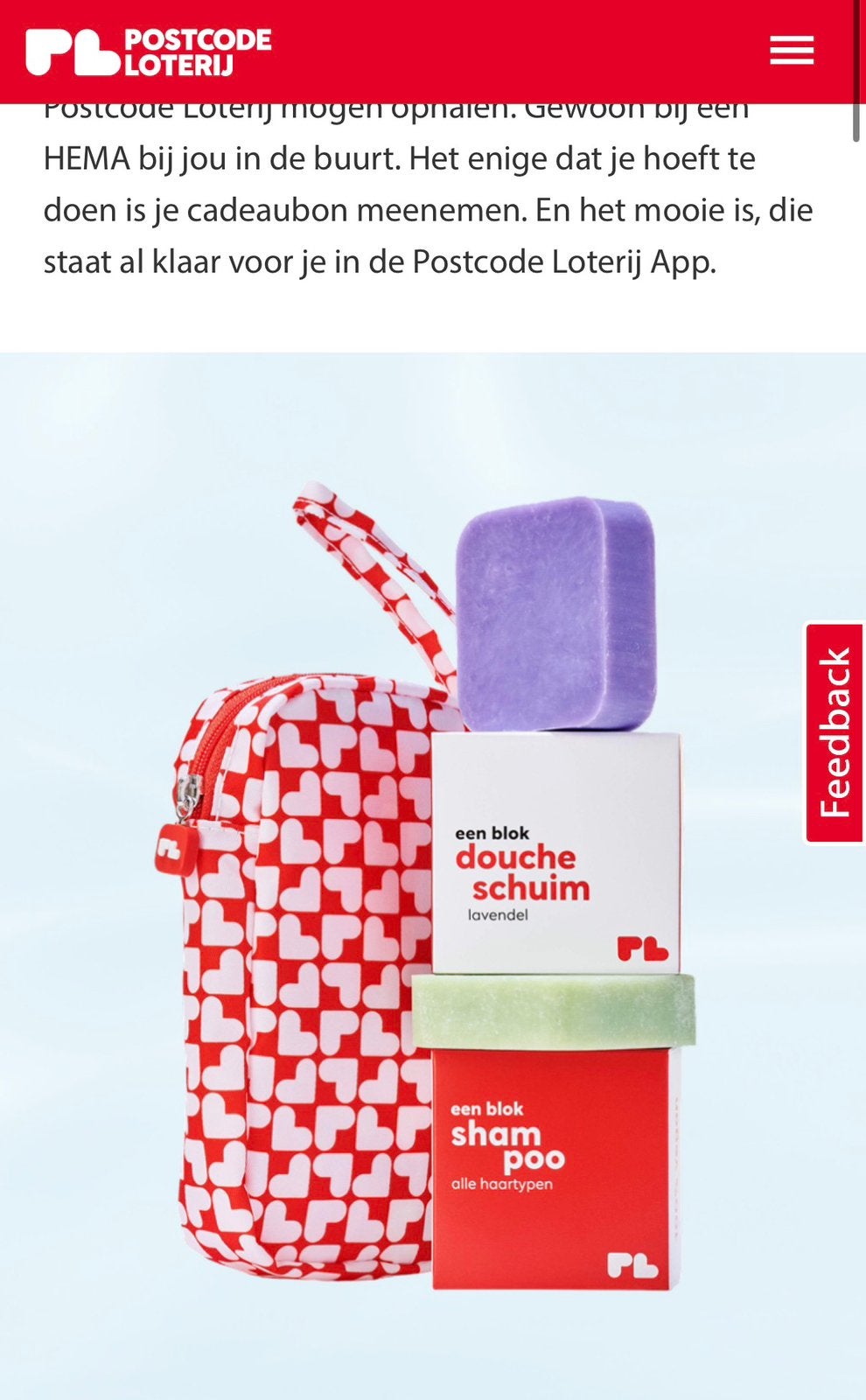 3 x Postcode loterij shampoo zeep blokken, Tickets en Kaartjes, Drie personen of meer, Cadeaubon, Overige typen