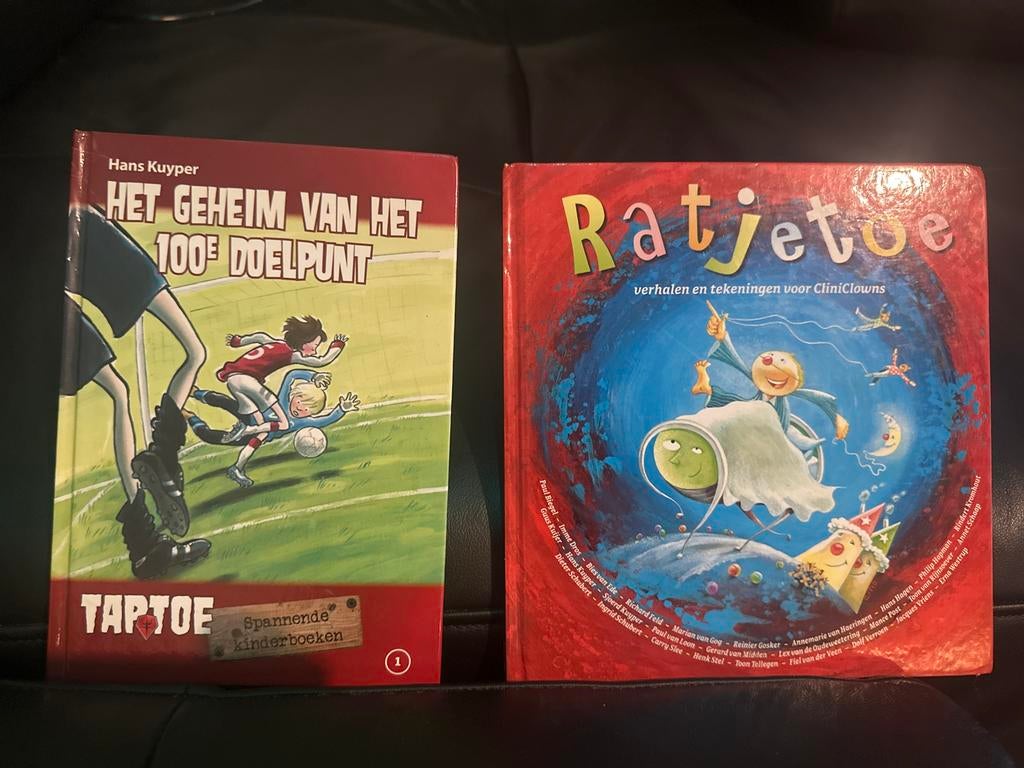 Kinderboeken: Het Geheim van het 100e Doelpunt & Ratjetoe, Boeken, Ophalen of Verzenden, Zo goed als nieuw