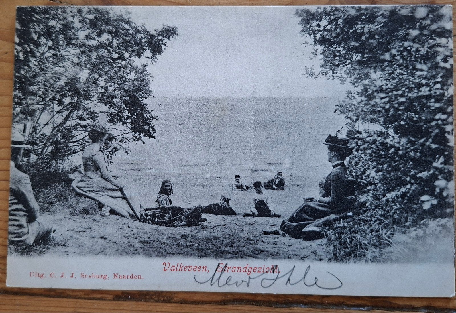 gelopen kaart 1905? Valkeveen strandgezicht, Ophalen of Verzenden, Voor 1920, Zuid-Holland