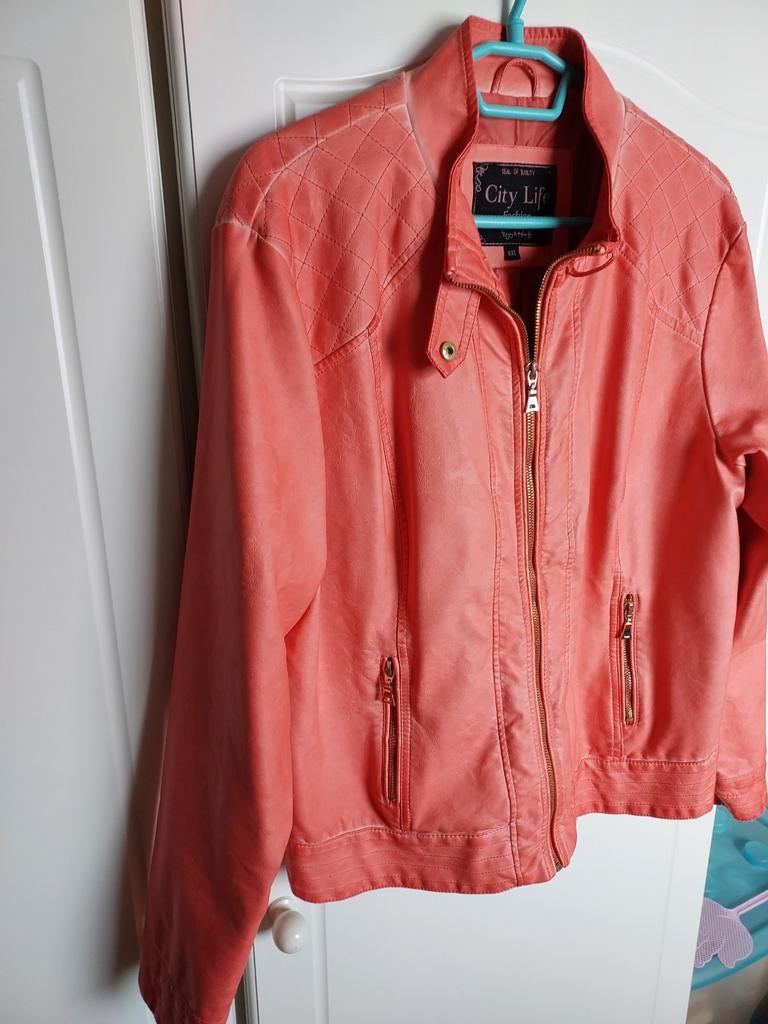 jackje dames, zacht oranje, maat XL, € 15 zie foto's, Maat 42/44 (L), Jola winkel, Nieuw, Oranje