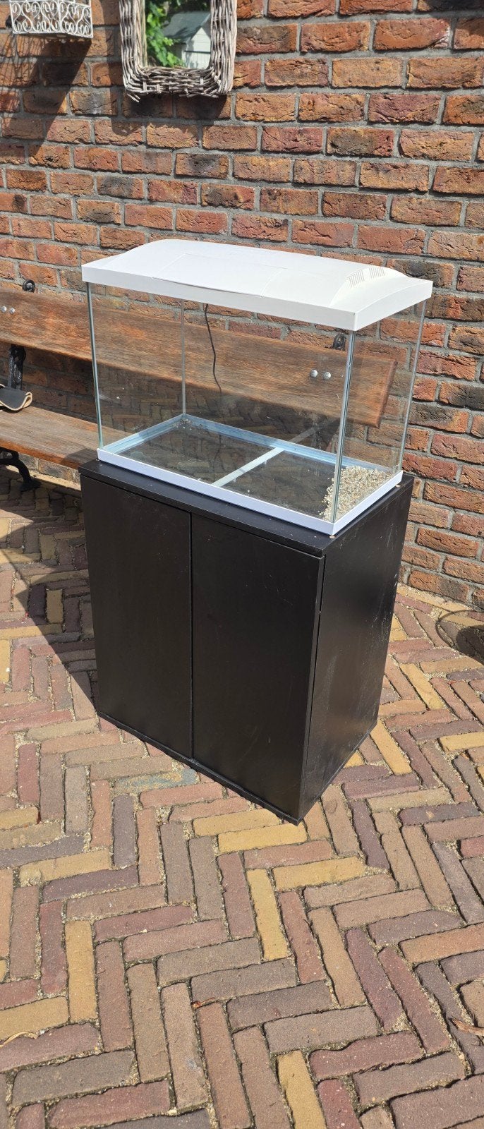 aquarium superfish start 70 met onderkast, Ophalen, Gebruikt, Leeg aquarium, Superfish