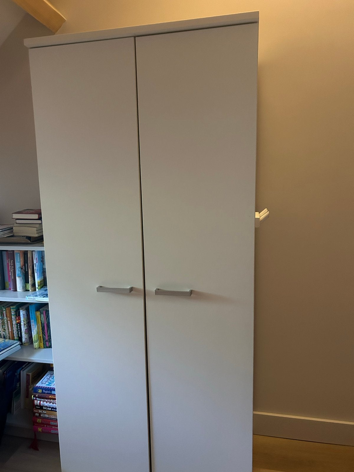 Witte kledingkast, Ophalen, Gebruikt, 200 cm of meer, 50 tot 100 cm