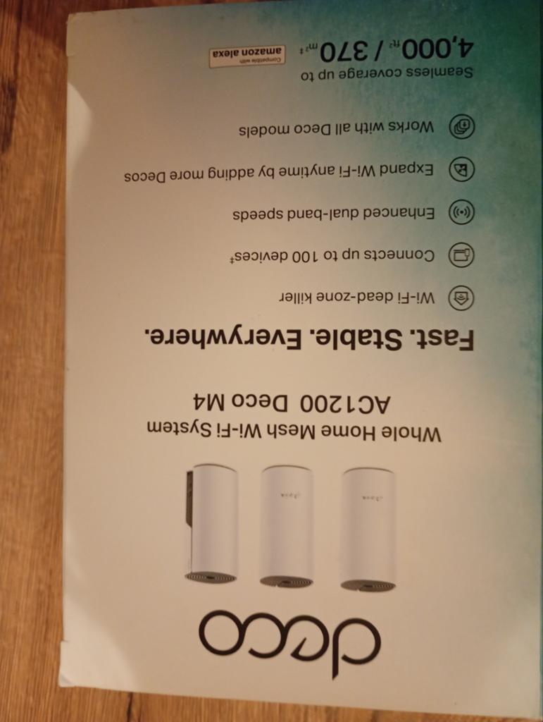 TP-Link Deco M4 AC1200 Whole Home Mesh Wi-Fi Systeem, Computers en Software, Routers en Modems, Ophalen of Verzenden