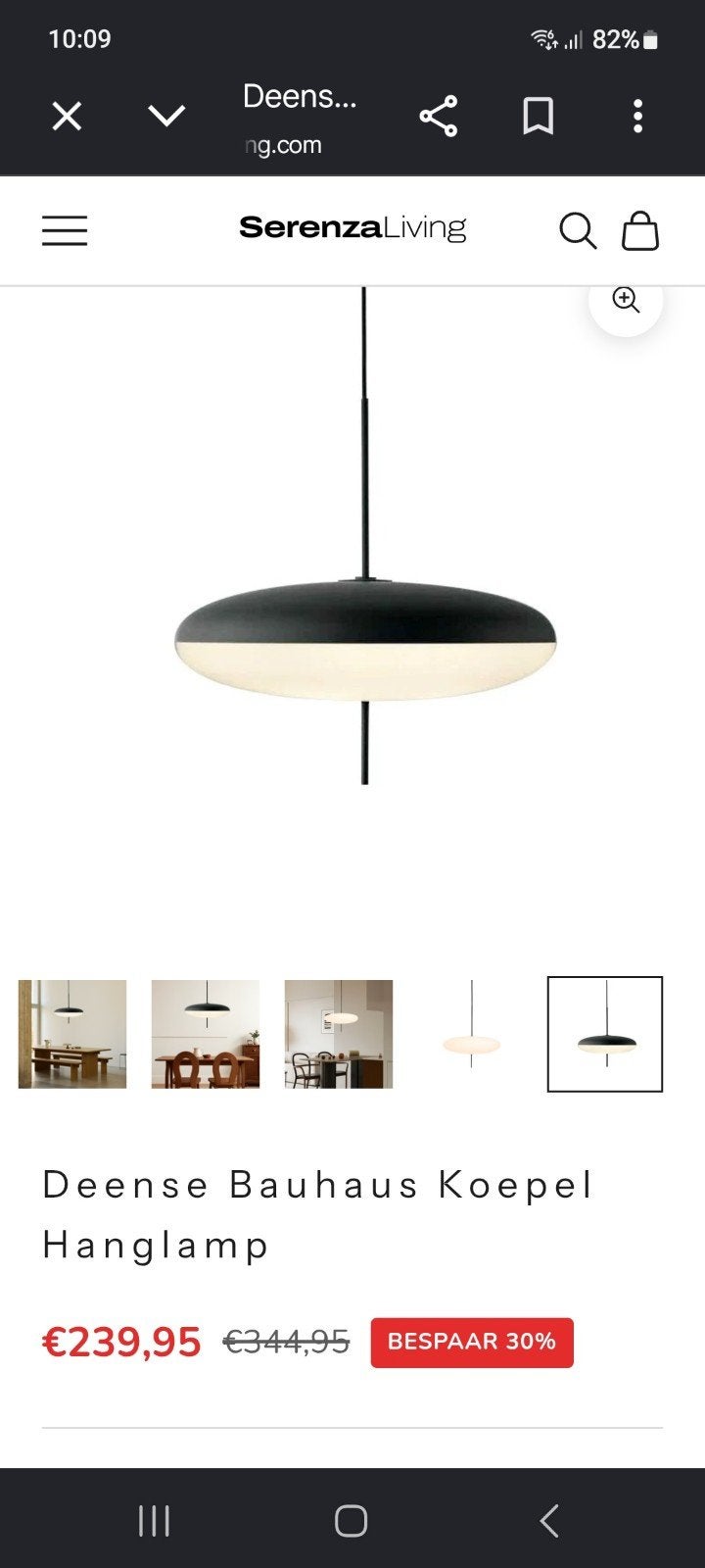 Hanglamp zwart - wit, Huis en Inrichting, Ophalen of Verzenden, Nieuw