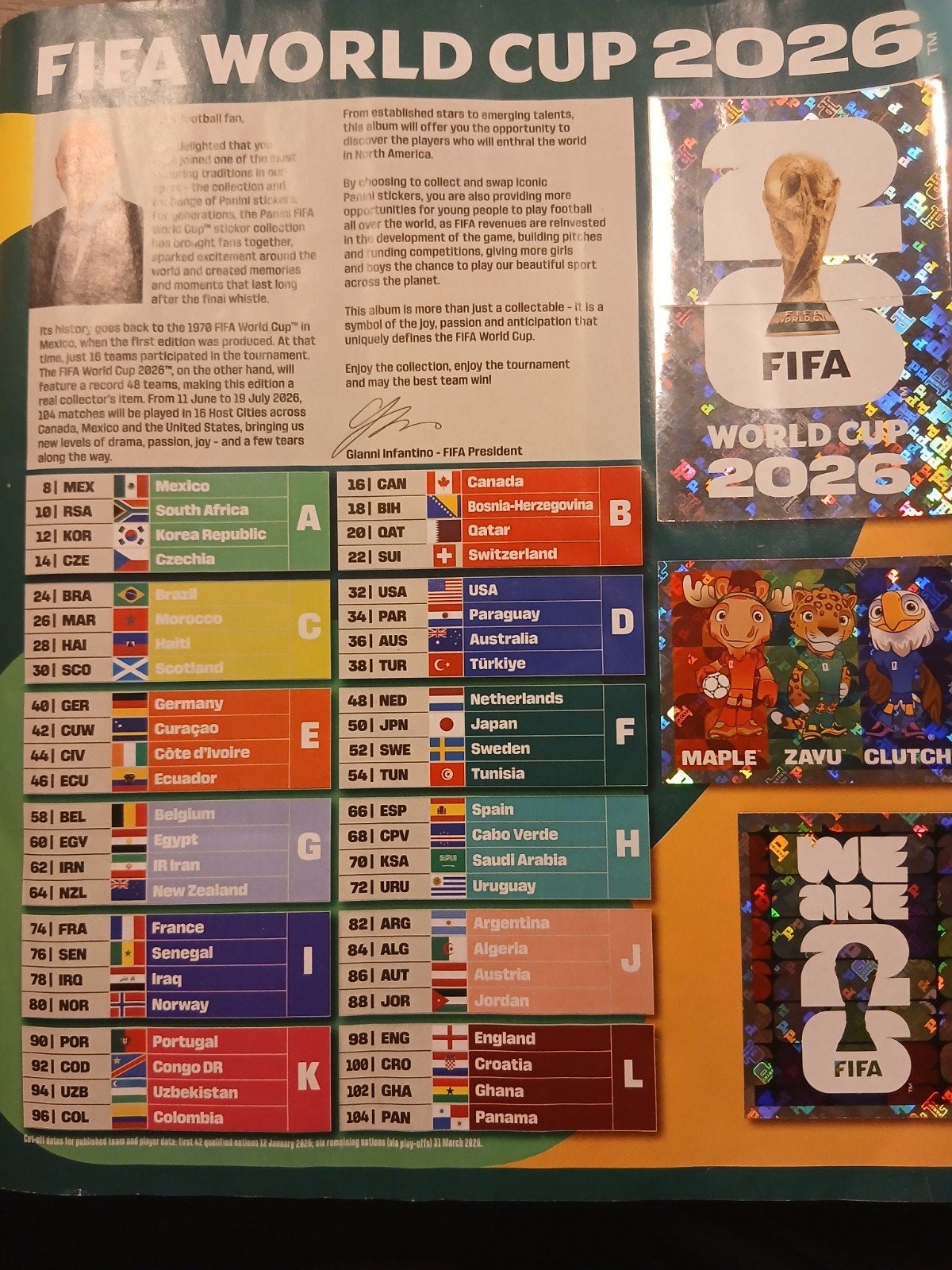 FIFA World Cup 2026 Panini Sticker Album (leeg), Ophalen of Verzenden, Nieuw, Overige sporten, Boek of Tijdschrift
