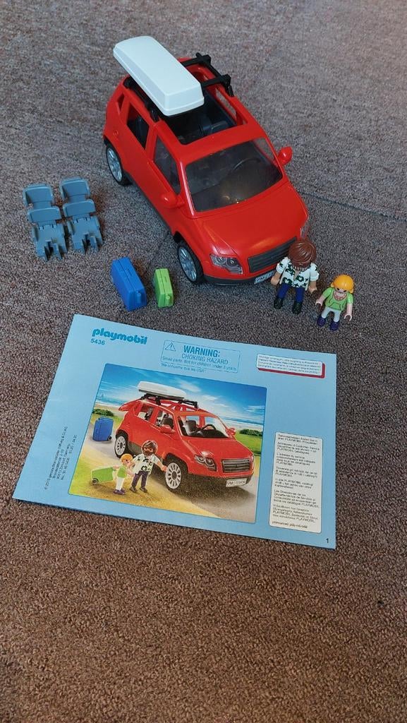 Playmobil gezinswagen met dakkoffer, Kinderen en Baby's, Speelgoed | Playmobil, Ophalen, Zo goed als nieuw, Complete set